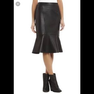 BCBG Max Azria Wool  Dominic Peplum Skirt